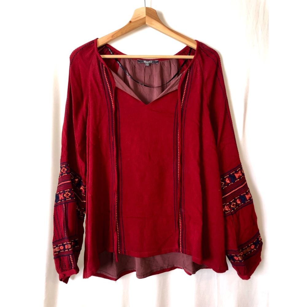 Miss Me bohemian red/maroon blouse